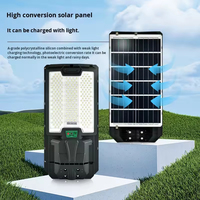 Lampe solaire intégrée pour rue, IP65, étanche, ABS, LED, haute luminosité, système d'éclairage routier extérieur, silicium monocristallin, CE