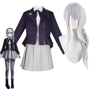 Perruque synthétique résistante à la chaleur pour femmes, style <span class=keywords><strong>cosplay</strong></span> Nozomi <span class=keywords><strong>Kirito</strong></span>, longue tresse grise et violette, GAHC-054 - Product Image 6