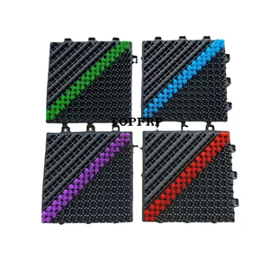 Dalles de sol modulaires antidérapantes en EVA et nylon 150x150x25mm - Product Image 3