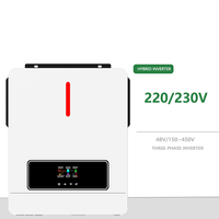 Hibrit Güneş Enerjisi String İnvertörü Tek Fazlı Açma/Kapama Şebeke Bağlantılı MPPT Şarj Cihazı LCD Ekranlı PV Sistemini Destekler %85 Lityum Ev Tipi