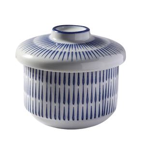 NEWELL-Cuenco de cerámica <span class=keywords><strong>con</strong></span> diseño de onda azul de 7oz <span class=keywords><strong>con</strong></span> tapa para sopas, fideos, postres y más estilo japonés - Product Image 5