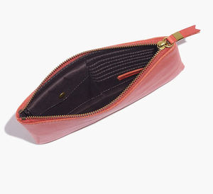 Sac à main de voyage élégant et fonctionnel, pochette en cuir véritable, pochette avec fermeture éclair pour <span class=keywords><strong>téléphone</strong></span>, clés, cartes, argent liquide et chargeurs - Product Image 1