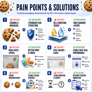 Customized Small Clear Heat Sealing Cookie <strong>Bags</strong> Printed Design Food Grade Laminated Plastic Single Baking Packaging <strong>Bread</strong> <strong>Bag</strong> - Product Image 5