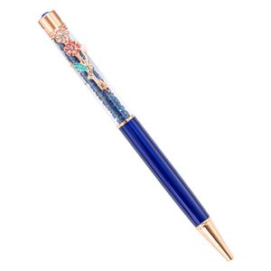 New 2023 Fashion Crystal Metal Ballpoint <b>Pen</b> With Creative Flower Clip Multi-color Rotary Advertising Printing Logo for Gift - Product Image 5