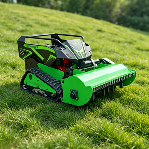 Tondeuse à fléaux télécommandée de qualité commerciale 1000 mm, à essence, robuste, sur chenilles, robot tondeuse pour pentes, coupe-herbe agricole - Product Image 4