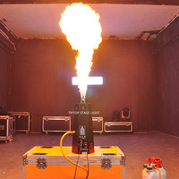 Machine à feu professionnelle DMX512 à 6 angles pour scène, projecteur de flamme GPL avec tuyau de 2 m, indice de protection IP20, puissance 200 W pour concerts, stades, mariages