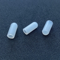 Manchons en silicone personnalisés résistants aux hautes températures, couvercles en silicone transparents incurvés anti-poussière, bouchons en silicone