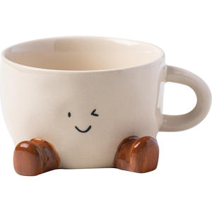 Tasse en céramique de style Little Red Book, couleur sous-glaçure, super mignonne, tasse à café ou à eau de niche, cadeau - Product Image 6