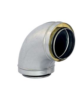 Système de ventilation HVAC maritime, conduits en spirale métalliques pré-isolés, <span class=keywords><strong>double</strong></span> <span class=keywords><strong>paroi</strong></span>, conduits d'air ronds, coude à pliage pressé - Product Image 5
