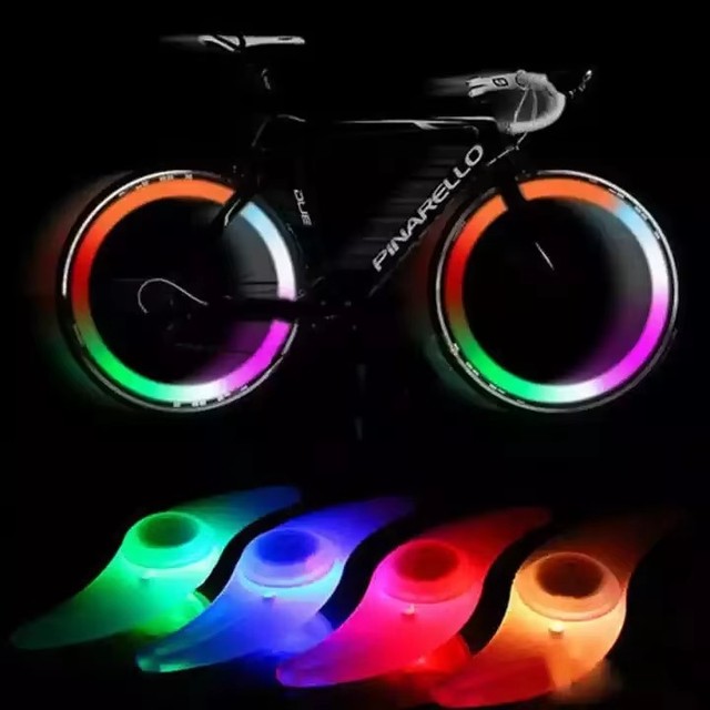 Colorful LED Spoke Lights for Cars, Steel Wire Tires, and Wheel Hub Decorative Lights Party Novelty Products