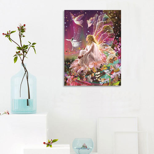 Hot Selling Fairy Butterfly Handmade Full <strong>Round</strong> Drill Diamond Painting <strong>Canvas</strong> for Fun - Product Image 3