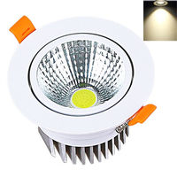 5W 7W 12W 20W 30W, haute qualité, usine, prix de gros, panneau d'éclairage encastré COB vers le bas, Spot de plafond, applique murale