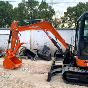 Mini-excavatrice sur chenilles HITACHI ZX50U d'occasion de 5 tonnes à vendre ZX55 ZX60 ZX70, faible nombre d'heures, en stock, prête à l'emploi, stock d'origine japonais - Product Image 1