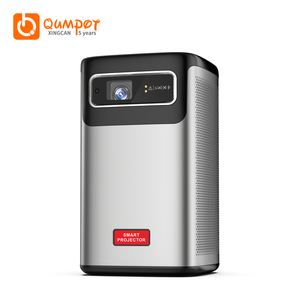 Qumpot Phổ Biến Mini Xách Tay Thông Minh 4K <span class=keywords><strong>3D</strong></span> DLP Máy Chiếu 1080P <span class=keywords><strong>LED</strong></span> Với Chúng Tôi Cắm Không Dây Di Động Wi-Fi Pocket Âm Nhạc Máy Chiếu - Product Image 1