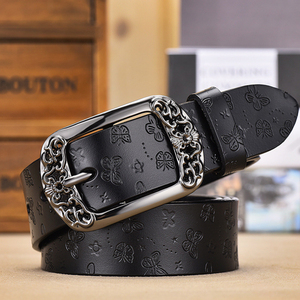 Butterfly Emboss Designer Luxury Stylish Genuine Leather <strong>Belt</strong> for Women Ladies <strong>Cool</strong> Jeans Trousers <strong>Belts</strong> - Product Image 2
