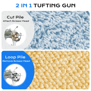 Nuevo Producto: Pistola de Tufting para Tejer Alfombras, Dos en Uno, Pistola Eléctrica Rosa para Tejer Alfombras con Aguja Eléctrica para Crochet - Product Image 3