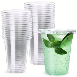 Vasos de Plástico PP Transparente de 7 oz, Personalizados, de Pared Simple, con Tapa, para Yogurt y Bebidas, al por Mayor, para Servicio de Catering en Restaurantes - Product Image 1