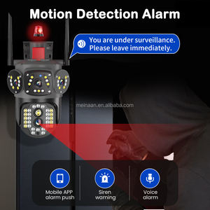 2024新款三视频4k无线4G LTE闭路电视PTZ户外摄像机V380 Pro 4G sim卡安全摄像机 - Product Image 4