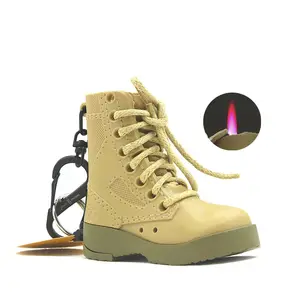 arms style creative lighter cool cigarette jet torch lighter military boots windproof lighter