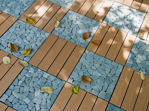 Baldosas de <span class=keywords><strong>Patio</strong></span> Encajables de WPC Ecológicas, Antimoho, Anticorrosión, para Exteriores, para Renovación de Balcones, de Fácil Montaje - Product Image 3