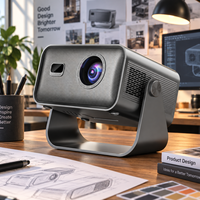 Écran de projection portable pour projecteur mini LED, supports de montage au plafond, écran ALR 1080p pour home cinéma