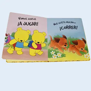 Alta qualidade eco friendly kids board books impressão personalizada para bebês papelão story books