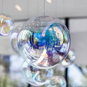 제조업체 사용자 정의 크기 색상 단순한 디자인 높은 붕규산 투명 유리 램프 그늘 전등 교체