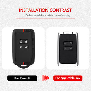 Étui de clé en silicone pour télécommande <span class=keywords><strong>Renault</strong></span> Captur 2020 <span class=keywords><strong>2021</strong></span> Clio 5 Megane ARKANA <span class=keywords><strong>Scenic</strong></span> Kadjar Zoe Espace Dacia Sandero Duster - Product Image 6