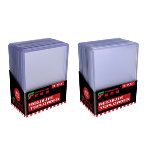 Portacarte <span class=keywords><strong>Toploader</strong></span> da 35PT 55PT 75PT 100PT 130PT 180PT 260PT 360PT 3x4 Blu, Bianco e Trasparente per <span class=keywords><strong>Carte</strong></span> Collezionabili Sportive - Product Image 4