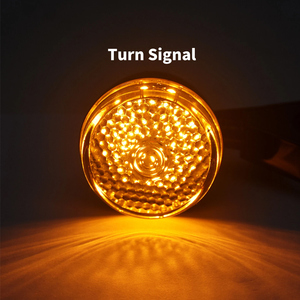 Clignotants LED en forme de balle pour moto, 4 pièces, adaptés à Harley Dyna Sportster Bobber, lampe indicatrice de montage sur fourche 39mm 41mm, noir chromé - Product Image 4