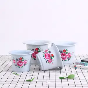 Factory Price China Garden Pots Bamboo Fiber Small Plant Pot Succulent Melamine Nursery Pots