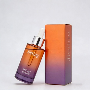 30ml 50ml 60ml 80ml 100ml Flat Shoulder Serum Oil Glass Dropper <b>Bottle</b> with Packaging Gift <b>Box</b> - Product Image 3