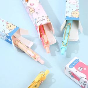 24支/盒 动漫 Chiikawa 凝胶卡哇伊0.5按压式签字笔学生二维卡通文具礼物 - Product Image 5