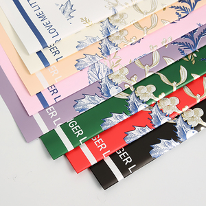 2025 nouveauté papier d'emballage de fleurs étanche avec motif de mode fleuriste fournitures papier d'emballage pour Bouquet frais - Product Image 6