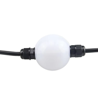 35mm 50mm Adressable RGB Pixel Ball String DMX UCS1903 UCS2903 IP65 Décoration d'éclairage de Noël avec éclairage RGB RGBW