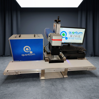 Machine de marquage laser à fibre refroidie par air de table CNC à positionnement visuel CCD QUANTUM avec une précision de 0,001 mm