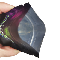 Emballage debout noir mat à impression personnalisée pochette à fermeture éclair en plastique sacs pour le stockage des aliments Doypack Mylar à fermeture éclair