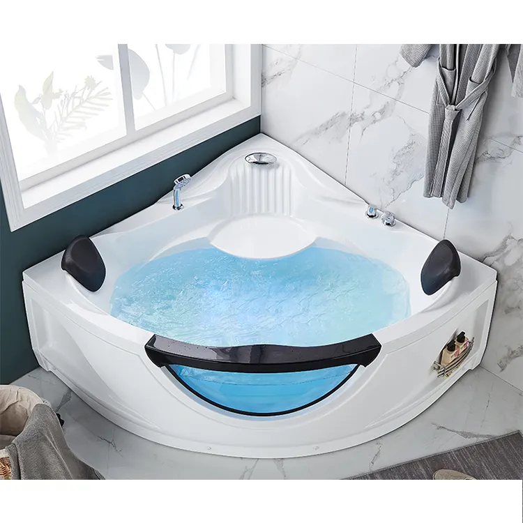 Badewanne Modische langlebige Acryl-Whirlpool im Freien freistehende weiße Whirlpool-Whirlpool-Badewanne begehbare Wannen Whirlpool-Badewanne Teile h