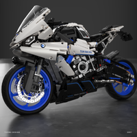Ensemble de blocs de construction de modèle de moto de course SR1000 à l'échelle 1:15, 1988 pièces, plastique ABS, puzzle 3D, jouet éducatif de construction