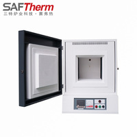 Four à moufle de laboratoire de type boîte STM-36-14 1400°C 36 L, haute température, économe en énergie, programmable, en fibre céramique d'alumine
