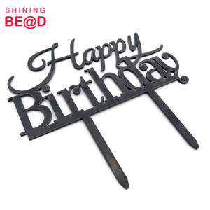 All'ingrosso lettere nere personalizzate <span class=keywords><strong>buon</strong></span> <span class=keywords><strong>compleanno</strong></span> acrilico Cake Topper per festa di <span class=keywords><strong>compleanno</strong></span> <span class=keywords><strong>torta</strong></span> decorazione - Product Image 6