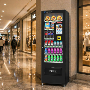Distributeurs automatiques de boissons et de collations à écran tactile RUNYANG pour l'extérieur, distributeurs automatiques de produits au détail avec code QR - Product Image 1