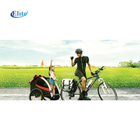 Remorque de vélo à Double remorquage pour enfants, enfants, conversion à poussette 2 en 1 sur canopée de siège, pour les tout-petits