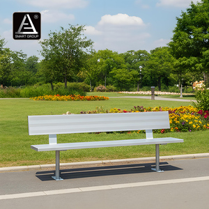 Banco de Aluminio Portátil Ligero Smart Sports de 7.5 Pies con Respaldo <span class=keywords><strong>para</strong></span> Jardín, <span class=keywords><strong>Patio</strong></span> y Parque - Product Image 1