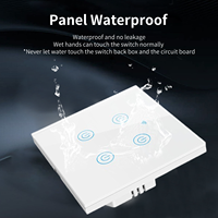 Interruptor de Pared Inteligente Tuya WiFi, Interruptores de Luz Inteligentes para el Hogar, Panel Táctil, Control Remoto, Interruptores Eléctricos Inteligentes de Pared de Vidrio