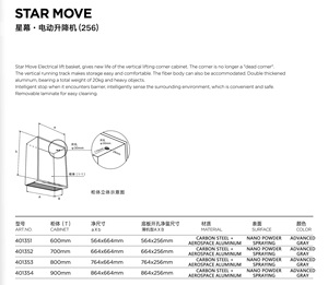 Armadietto da Cucina Elettrico GINO con Design Personalizzato, Cestello di Sollevamento Automatico a 3 Livelli per Stoccaggio Intelligente - Product Image 4