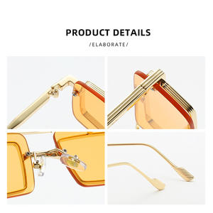 Gafas de Sol con Marco Metálico, Lentes Coloridas Personalizadas al por Mayor, Logotipo Personalizado de Moda OEM, Protección UV400 Antideslumbrante para Conducir, Unisex Vintage - Product Image 5