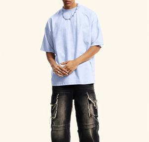 Fabricante personalizado Pedido a granel Color sólido Venta caliente Precio de fábrica personalizado 100% Camiseta de algodón - Product Image 3