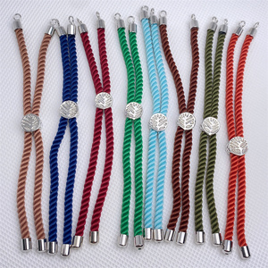 <span class=keywords><strong>Handmade</strong></span> màu đen và đỏ Bohemian phong cách rope vòng đeo tay thời trang tự làm đồ trang sức cho Christian may mắn chủ đề chuỗi - Product Image 3