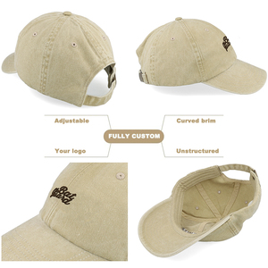 Qianzun Bán Buôn Cổ Điển Cũ Cổ Điển Retro Rửa 100% Cotton Không Có Cấu Trúc 6 Bảng Điều Chỉnh <span class=keywords><strong>Strapback</strong></span> Mũ Bóng Chày Cha <span class=keywords><strong>Hat</strong></span> - Product Image 2